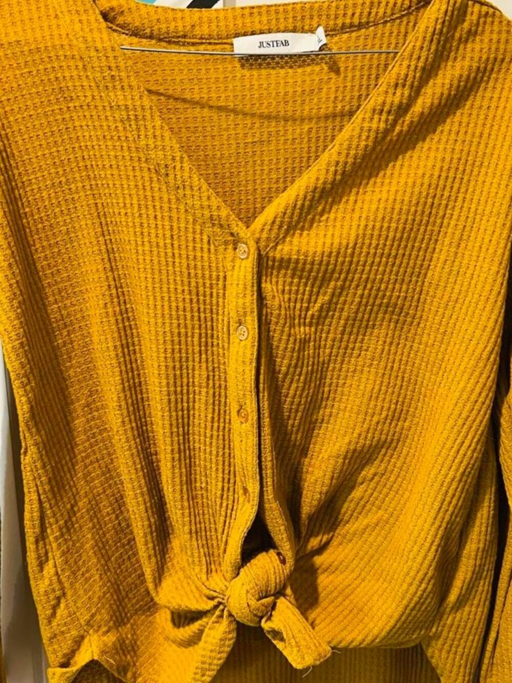 JustFab Women's Yellow Jumper  L